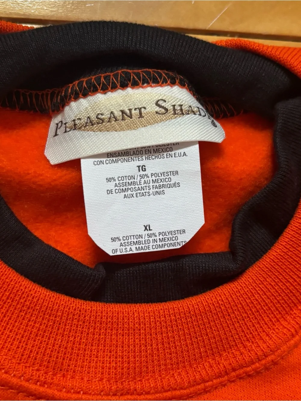 Pleasant Shade Halloween Crewneck Sweatshirt Womens XL Extra Large Orange Cats
